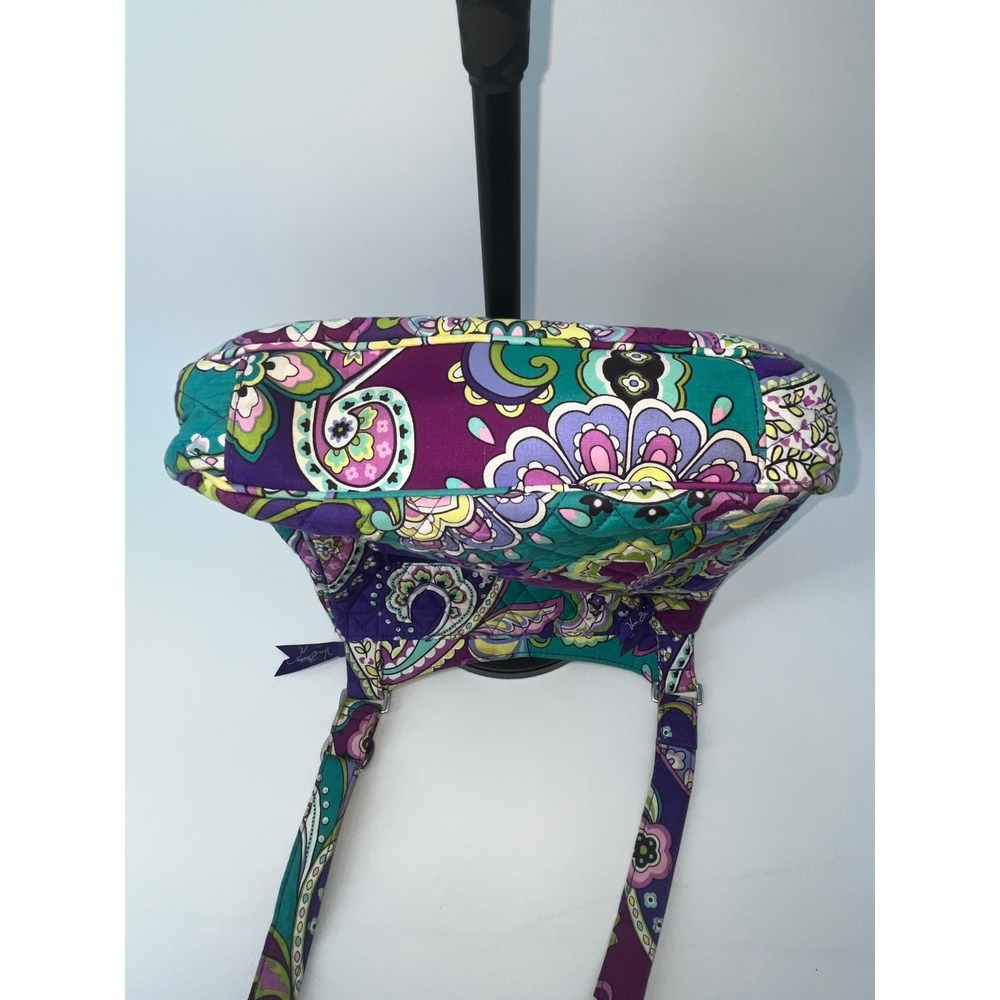 Vera‎ Bradley Crossbody Bag Quilted Purple Paisley Floral Everyday Purse - Picture 11 of 11